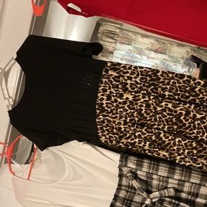 Shein leopard print bottom dress